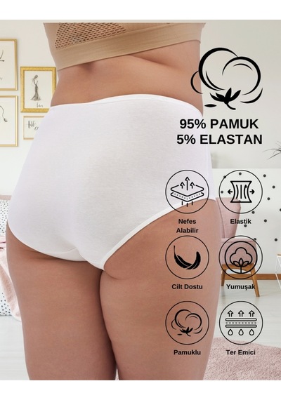 Alya Underwear Kadın Battal Külot - 3 Adet Siyah 8xl, 9xl, 10xl Karışık