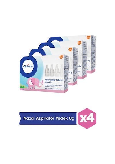 Otribebe Nazal Aspiratör Yedek Ucu 10'lu 4 Adet