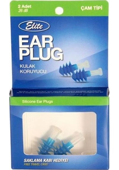 Elite Çam Tipi Silikon Kulak Koruyucu 2'li
