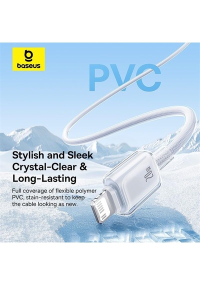 Crystal Hızlı Şarj C+lightning 20w 1m Data Kablo - Beyaz Genel
