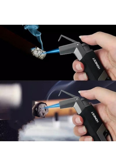 Honest Jet Cep Tipi Torch Pürmüz Çakmak Siyah