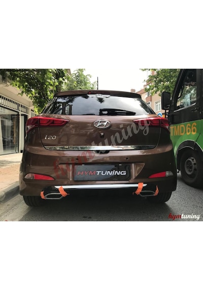 Hyundai İ20 Difüzör Arka Tampon Eki Egzoz Görünümlü Düfüzör