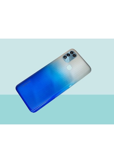 Infinix Hot 11 Play Uyumlu Full Kasa Arka Kapak Batarya Kapağı - Mavi Çok Renkli