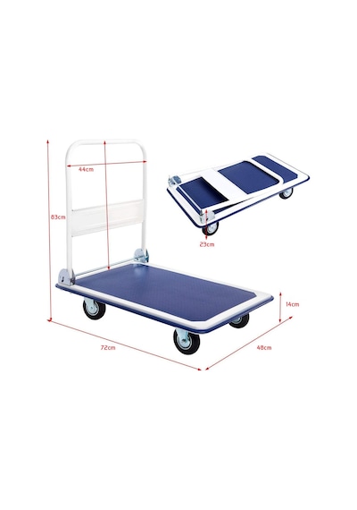 Ph150 Nl-105 150kg Koli Yük Paket Taşıma Arabası Katlanır Max150k