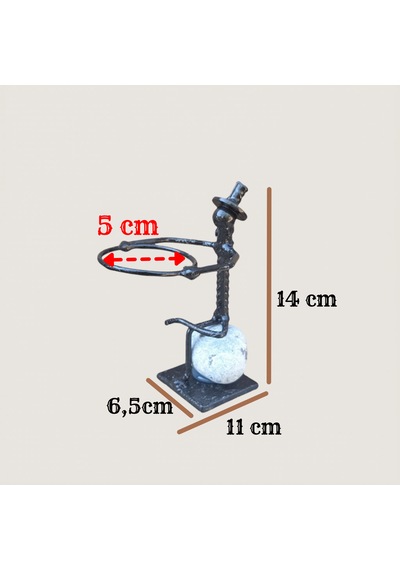 Dekoratif Metal Figür Sukulent Saksı Tutucu SPH009
