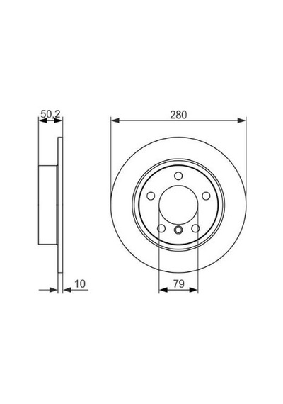 Mini Cooper D Countryman R60 1.6d 2010-2015 Bosch Arka Disk 2 Adet