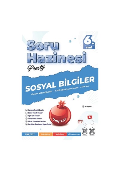 Nartest Yayınları 6. Sınıf Prestij Sosyal Bilgiler Soru Hazinesi