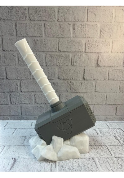 Thor Çekici Dekoratif Figür Mitolojik Ve Fantastik Ev Aksesuarı 20x34 Cm
