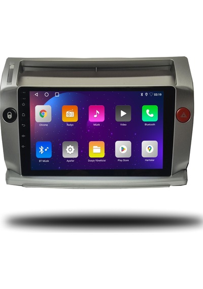 Multimedyam Citroen C4 Android Carplay Multimedya 2005-2010 4 Gb Ram + 32 Gb Hafıza + 4 Çekirdek