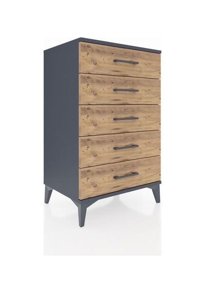 Hyperion Komodin 5 Çekmeceli 60x44x96 Antrasit-çam Antrasit