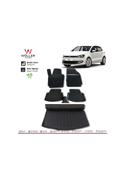 Volkswagen Polo Paspas Bagaj Havuzu 6r 2010 2017 3d Ultraflex Set