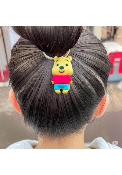 Sevimli Ayıcık Figürlü Çocuk Klipsi Tokası Çok Renkli