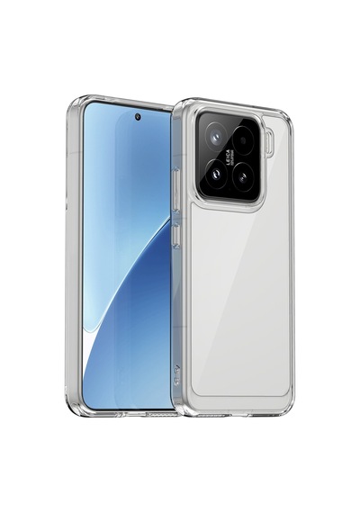 Caseonn Xiaomi 15 Kılıf Kamera Korumalı Darbe Emici Şeffaf Arka Kapak Tam Şeffaf