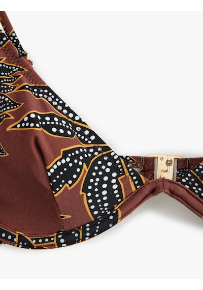 Koton Çiçek Desenli Balenli Bikini Üst Kahverengi Desenli 5sak10147mm Kahverengi Desenli Koton Çiçek Desenli Balenli Bikini Üst Kahverengi Desenli 5sak10147mm Kahverengi Desenli