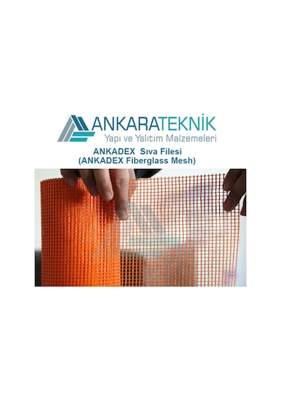 Ankadex 160 Gr/Mt2 4X4 Alkali Dayanımlı Mantolama Sıva Filesi