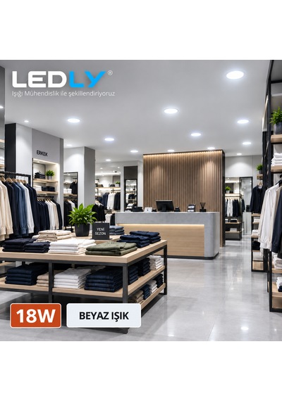 18 W Spot Aydınlatma Sıva Altı Beyaz