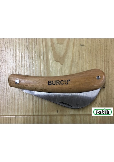 Burcu Aşı Bıçağı Ceviz Aşı Çakısı Eğri Dövme Bıçak N11.16