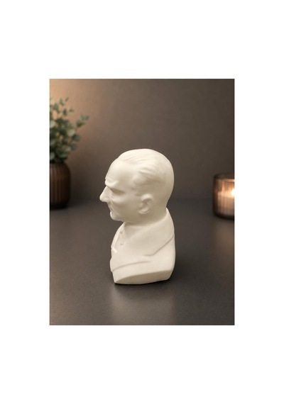 3d Atatürk Büst Figür Boyama Seti - Kendin Boya Hobi Ve Etkinlik Seti - Akrilik Boya + 2 Fırça