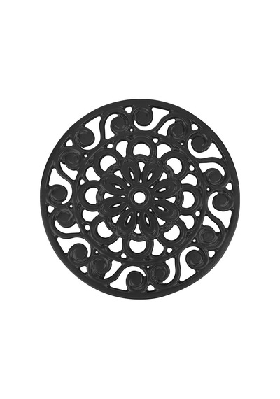 Dekoratif Dökme Demir Metal Trivet Siyah Genel
