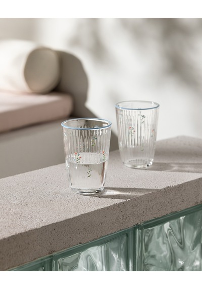Ravenna-little Bloom 4'lü Meşrubat Bardağı Seti - Açık Mavi - 395 Ml 8684427334652 Çok Renkli