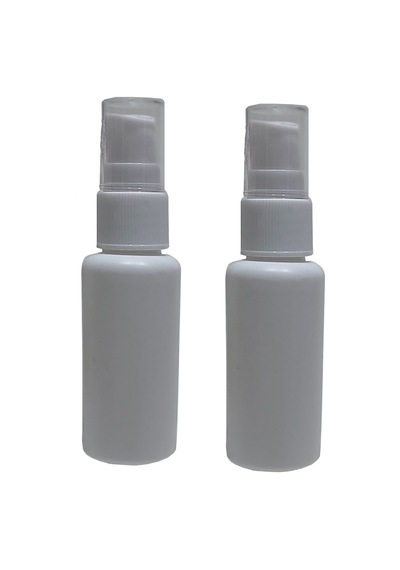 Alsun 30 Ml 2 Adet Beyaz Sprey Kapaklı Boş Şişe