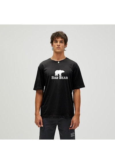 Bad Bear Muscle Basic Erkek Siyah Yuvarlak Yaka Tişört Siyah