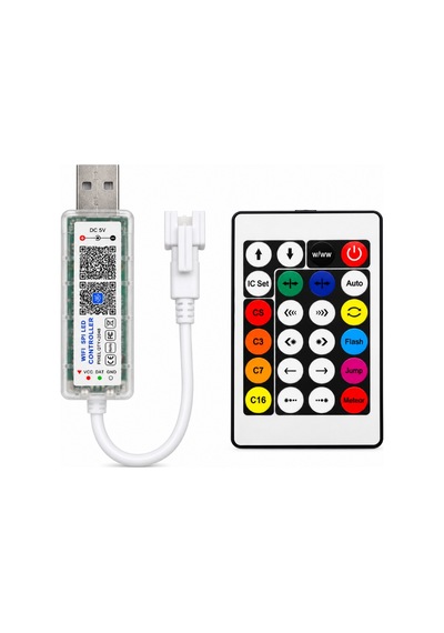 5v Usb Girişli Bluetooth Kontrollü Pixel Led Kontrol Devresi Ws2812b