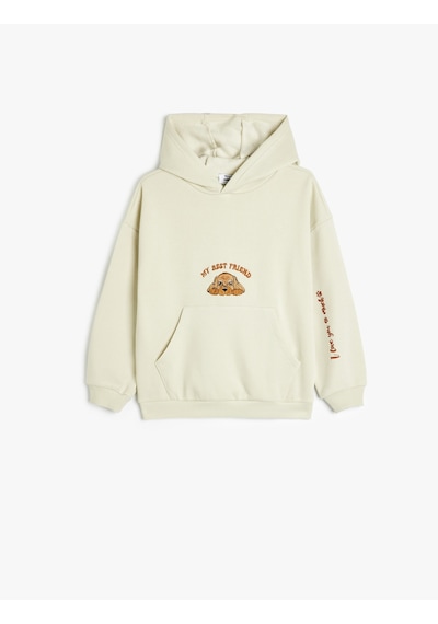 Koton Kapşonlu Sweatshirt Kanguru Cepli Uzun Kollu Köpek Baskılı Şardonlu Green 5wkg10519ak Yeşil Koton Kapşonlu Sweatshirt Kanguru Cepli Uzun Kollu Köpek Baskılı Şardonlu Green 5wkg10519ak Yeşil