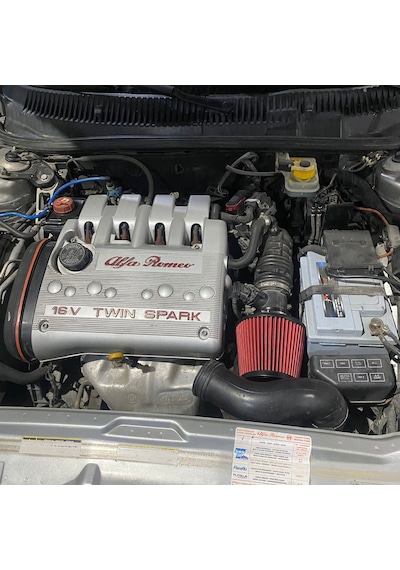 Alfa Romeo 156 Performans Açık Hava Filtresi 7.6cm Kırmızı