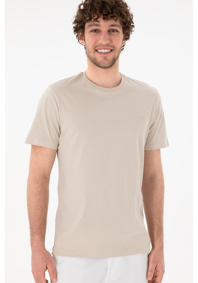 U.S. Polo Assn. Erkek Regular Fit Bisiklet Yaka Taş Basic Tişört 50305928-VR049