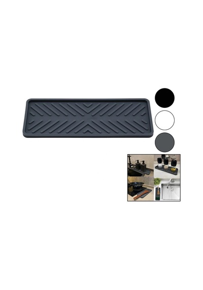 Organizer - Silikon Mutfak Lavabo Düzenleyici Renkli Mat 22.5 X 9cm Brkt-178617 Çok Renkli