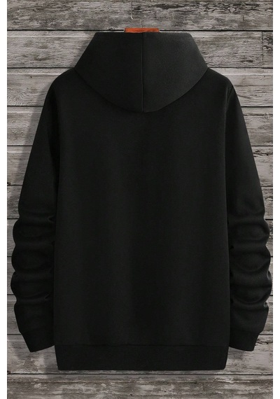 Uyguntarz Boğa Tasarım Baskılı Unisex Oversize Sweatshirt siyah