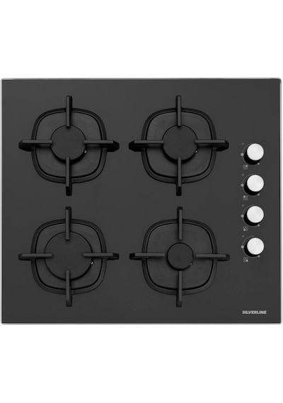 Silverline BO6504X01 - CS5343B01 - 3457 Soho 60 Siyah Cam Ankastre Set