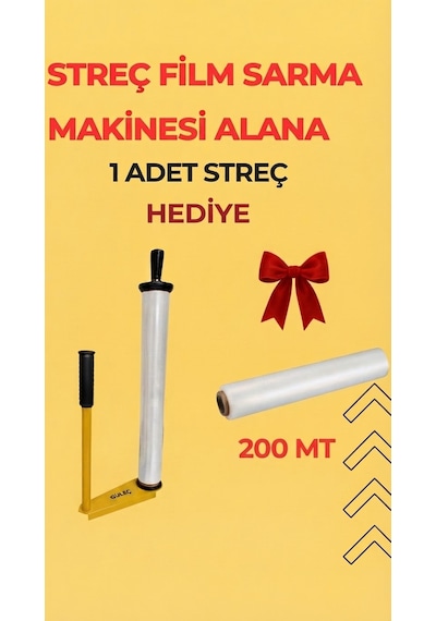 Glc Palet Streç Film Sarma Aparatı +streç Film Oval Sarıı