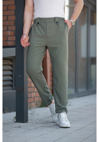 Madmext Çağla Yeşili Regular Fit Erkek Pantolon E6574