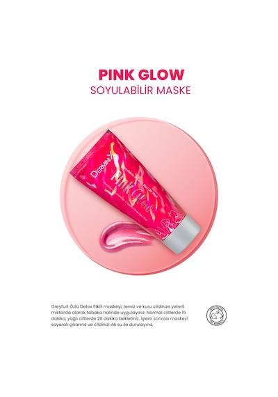 2'li Set Pink Glow Greyfurt Özlü Detoks Etkili Soyulabilir Maske