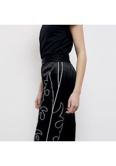 The Kooples Kadın İşlemeli Siyah Pantolon