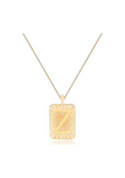 Diamond Line-Gülaylar - Sarı Altın 14 Ayar Harf Kolye N11.25159