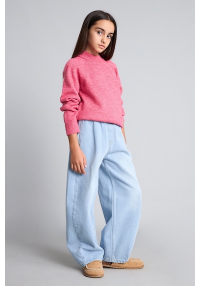 Defacto Reglan Kol Bisiklet Yaka Triko Basic Kazak Kız Çocuk H8406a826aupn86 Pembe-pn86
