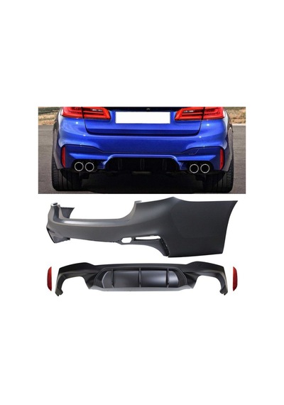 Bmw 5 Serisi G30/38 M5 Arka Tampon Komple Set 2018-2020 Arası Uyumlu