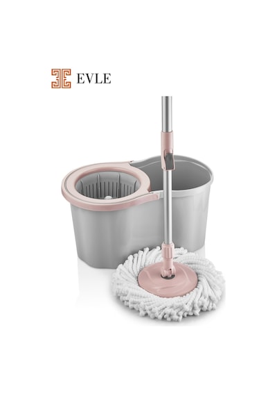 Lavine Premium 360 Mop Temizlik Seti 16 L, Gri, Paslanmaz Sap
