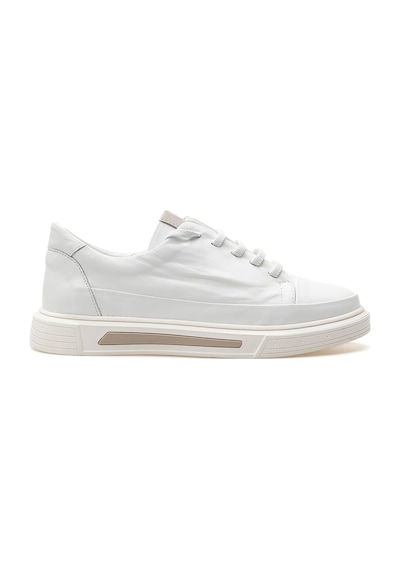 Mammamia Kadın Hakiki Deri Casual Sneaker Ayakkabı 25y D25ya-3525 Z Beyaz Beyaz