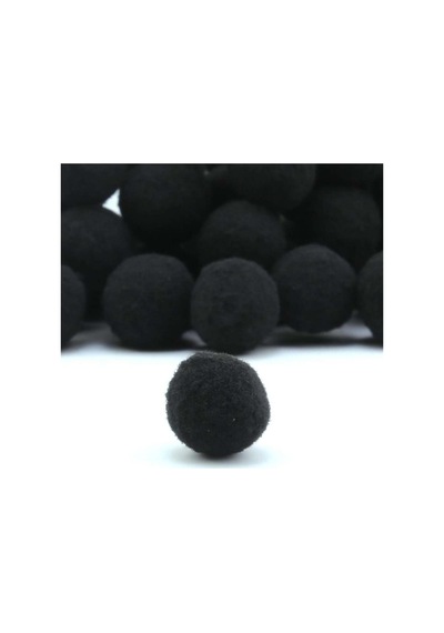 Peluş Ponpon Siyah 2 Cm 50 Adet - 690270006