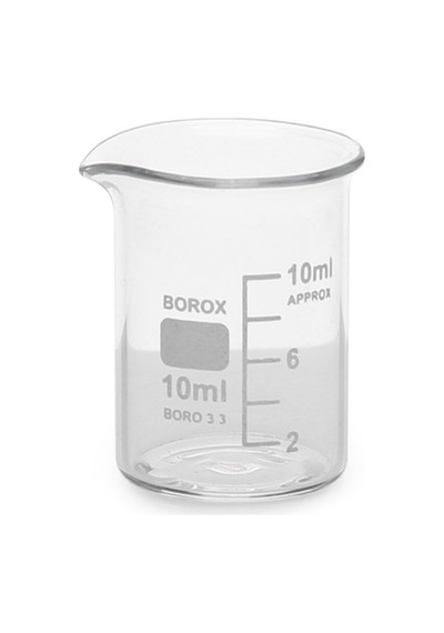 Cam Beher Dereceli 10 Ml - Kısa Form - Borosilikat 3.3 Cam Beher Dereceli 10 Ml - Kısa Form - Borosilikat 3.3