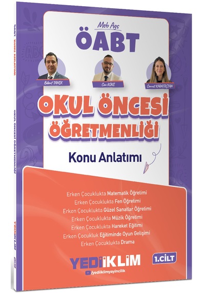 Yediiklim Yayınları 2027 Meb Ags Öabt Okul Öncesi Öğretmenliği Konu Anlatımı 1. Cilt