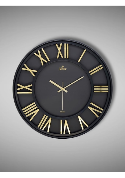 Galaxy Premium Serisi Modern Tasarımlı Roma Rakamlı 40 Cm Duvar Saati Siyah-gold Siyah - Sarı Galaxy Premium Serisi Modern Tasarımlı Roma Rakamlı 40 Cm Duvar Saati Siyah-gold Siyah - Sarı