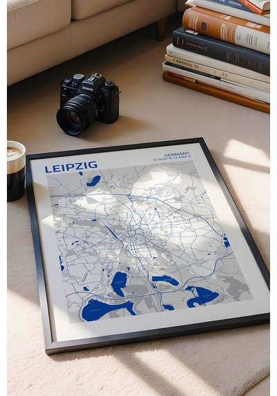 Leipzig Almanya Germany Haritası Çerçeveli Tablo Lüks Salon Ofis Duvar Dekorasyonu Hediyelik Tablo Siyah Leipzig Almanya Germany Haritası Çerçeveli Tablo Lüks Salon Ofis Duvar Dekorasyonu Hediyelik Tablo Siyah