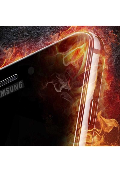 Galaxy A6 2018 Kenarları Kırılmaya Dayanıklı Cam Ekran Koruyucu