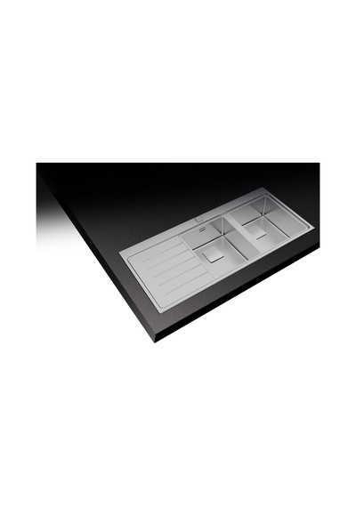 Teka Zenit Rs15 2B 1D Auto - Ankastre Kumanda Sifonlu Sol Damlalıklı Eviye - Paslanmaz Çelik - 116 CM - 115160005