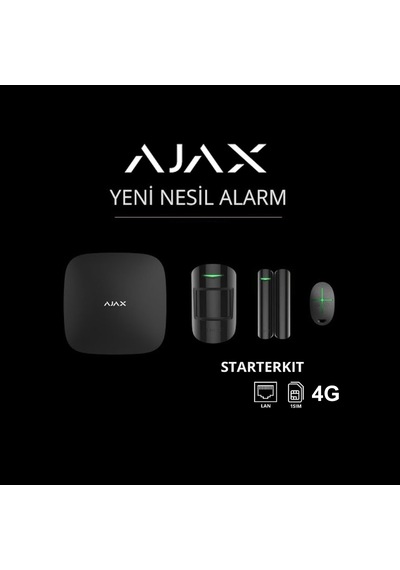 Ajax Starterkit 4g Alarm Seti Siyah-218463